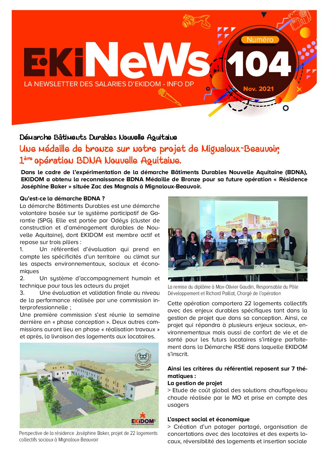 Image de couverture du journal Ekipages Ekinews n°104