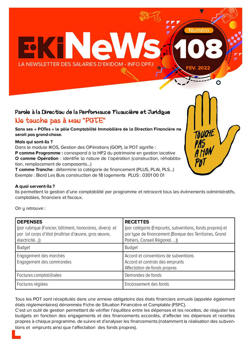 Image de couverture du journal Ekipages Ekinews n°108