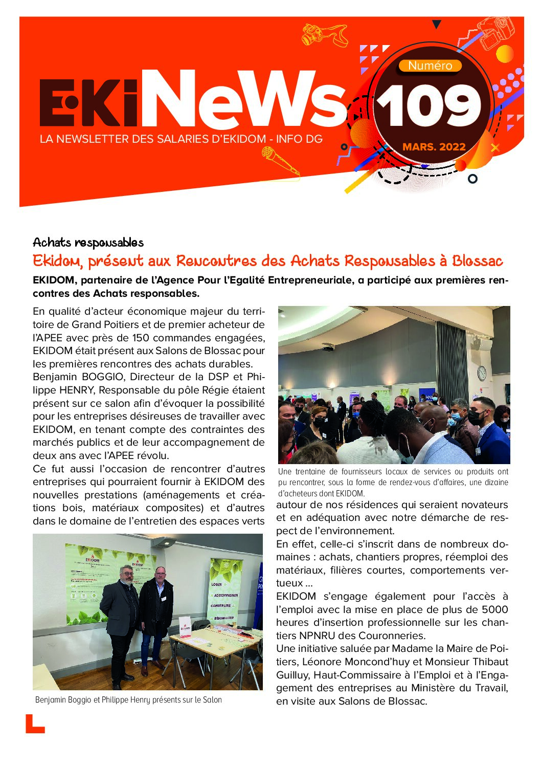 Image de couverture du journal Ekipages Ekinews n°109