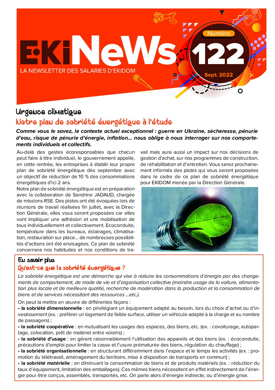 Image de couverture du journal Ekipages Ekinews n°122