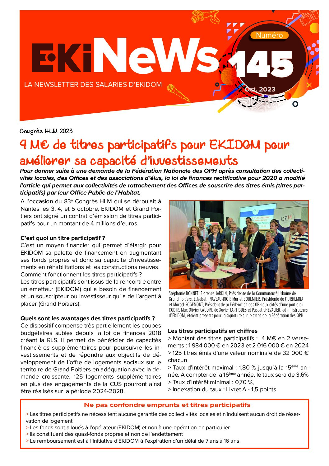 Image de couverture du journal Ekipages Ekinews n°145