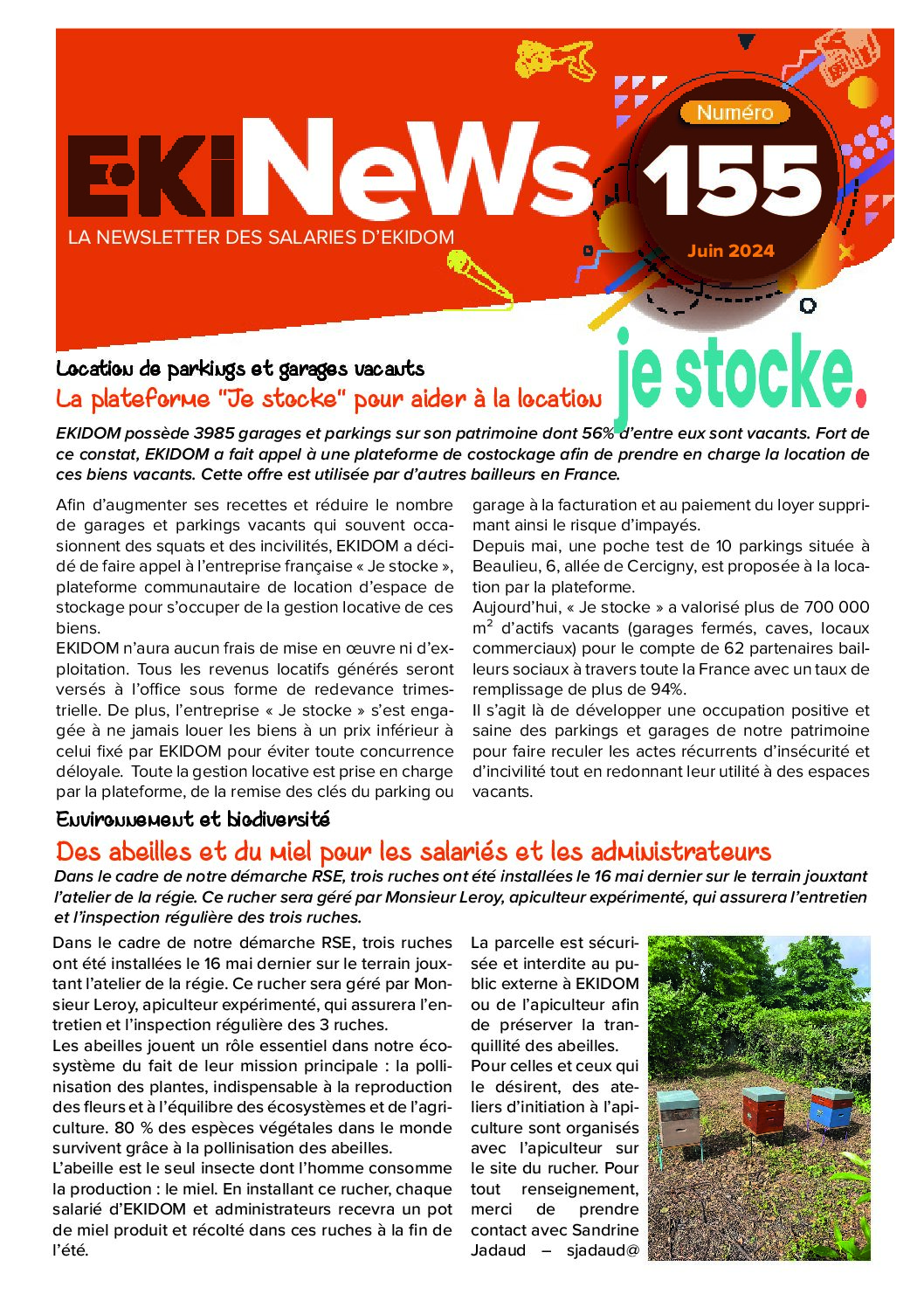 Image de couverture du journal Ekipages Ekinews n°155