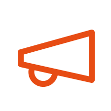 Pictogramme représentant un mégaphone