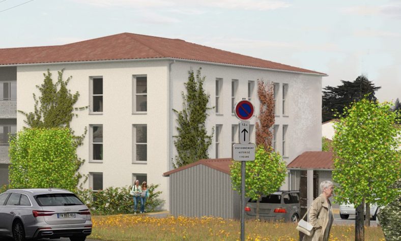 Il s'agit d'un visuel montrant la résidence de l'extérieur